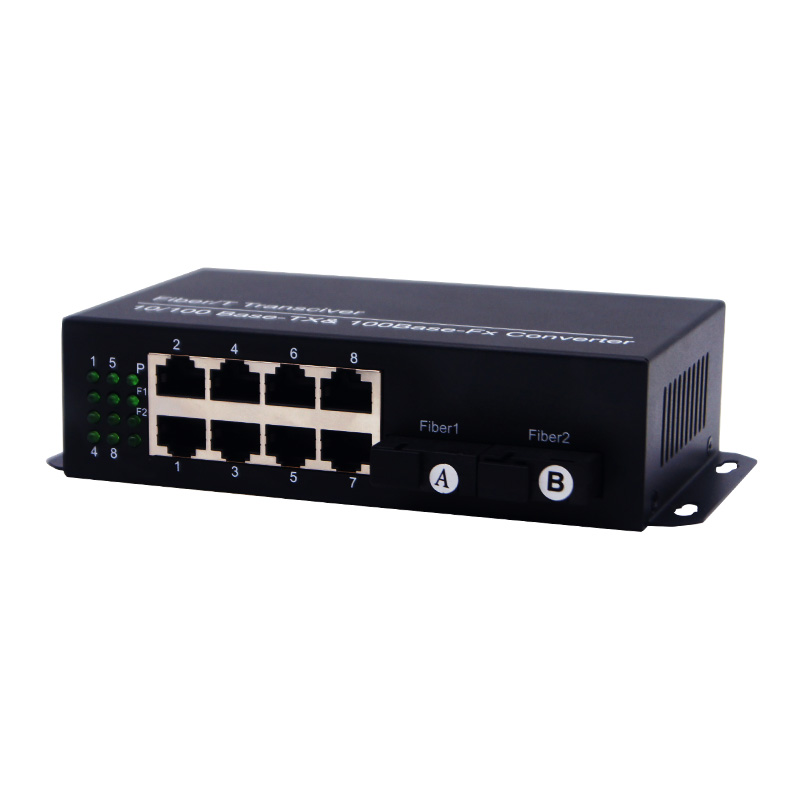 2*SC 8*RJ45 100 or 1000Mbps  Fiber Media